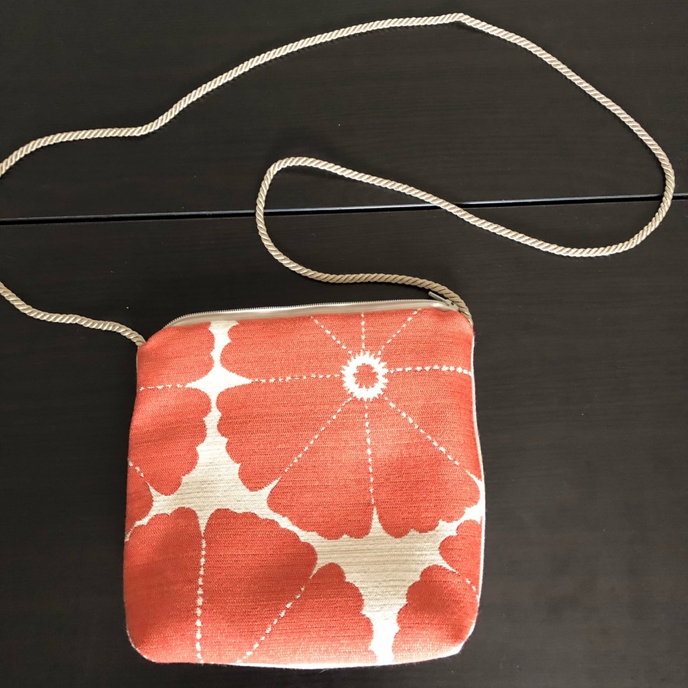 Orange & Cream Crossbody Bag